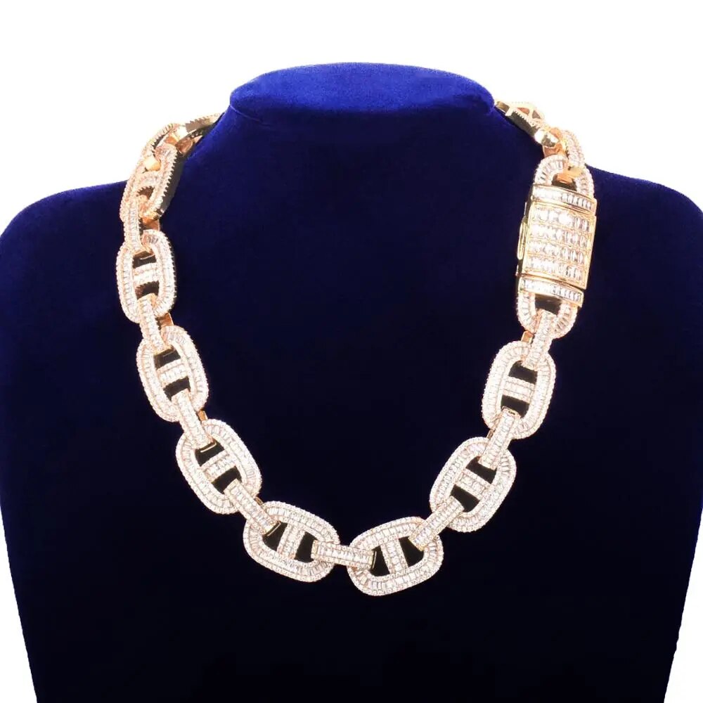 Baguette Zero Cuban Link Chain