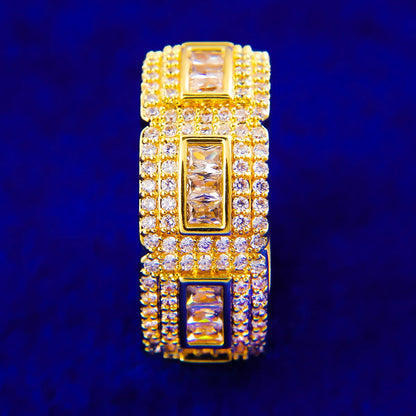 Iced Out Baguette Ring