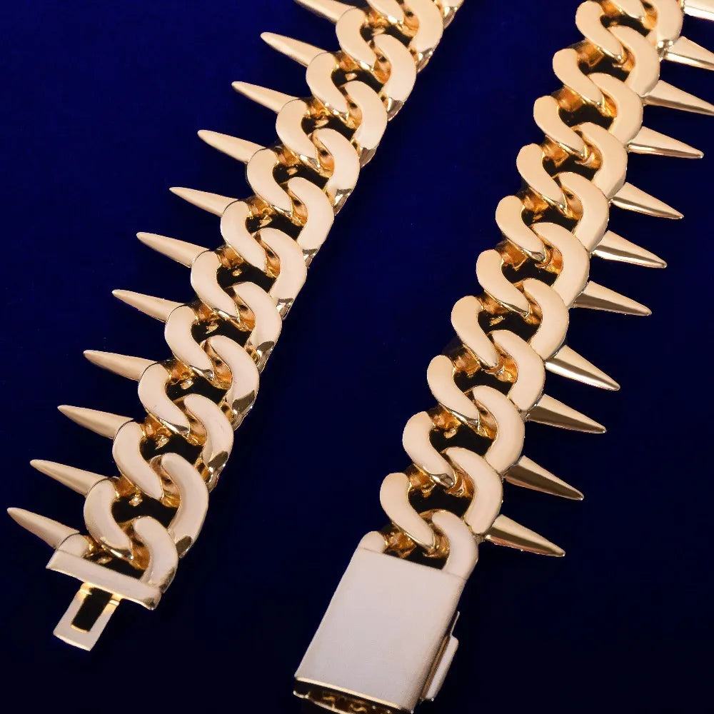 Heavy Spiked Miami Cuban Link Chain