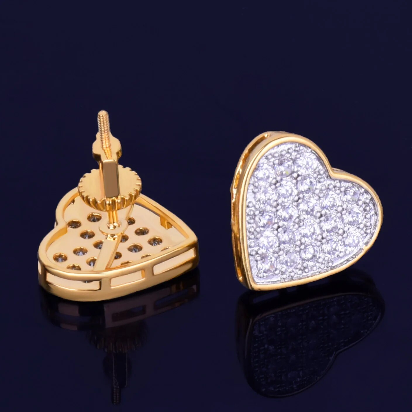 Heart shaped Stud Earring