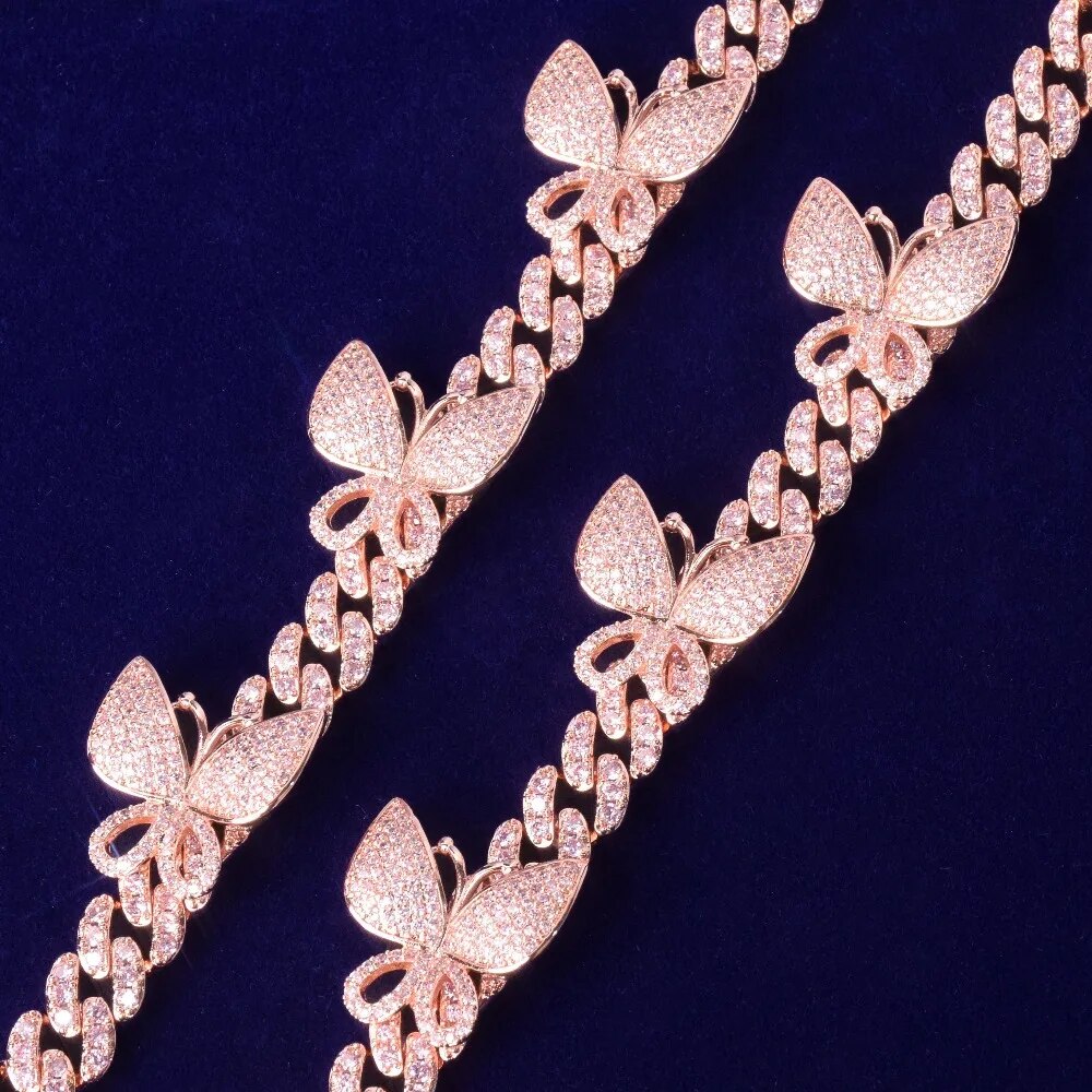 Butterfly Miami Cuban Link Bracelet