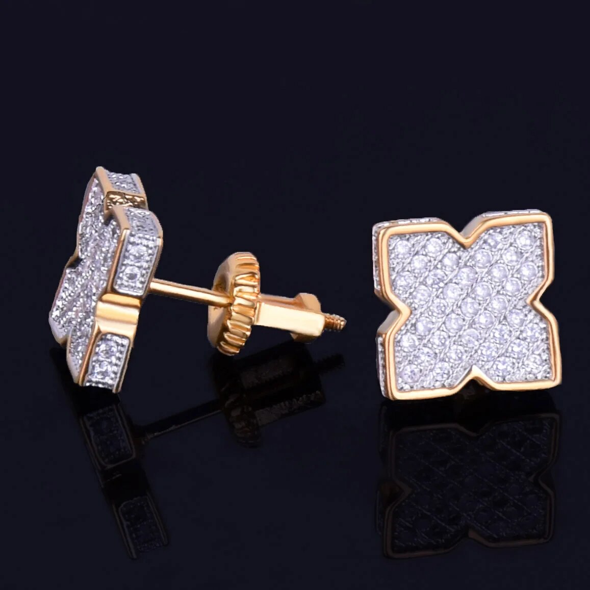 X Shape Stud Earring