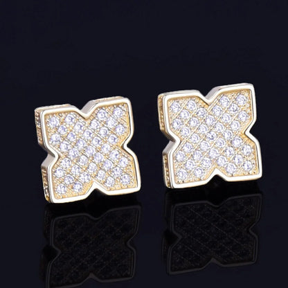 X Shape Stud Earring