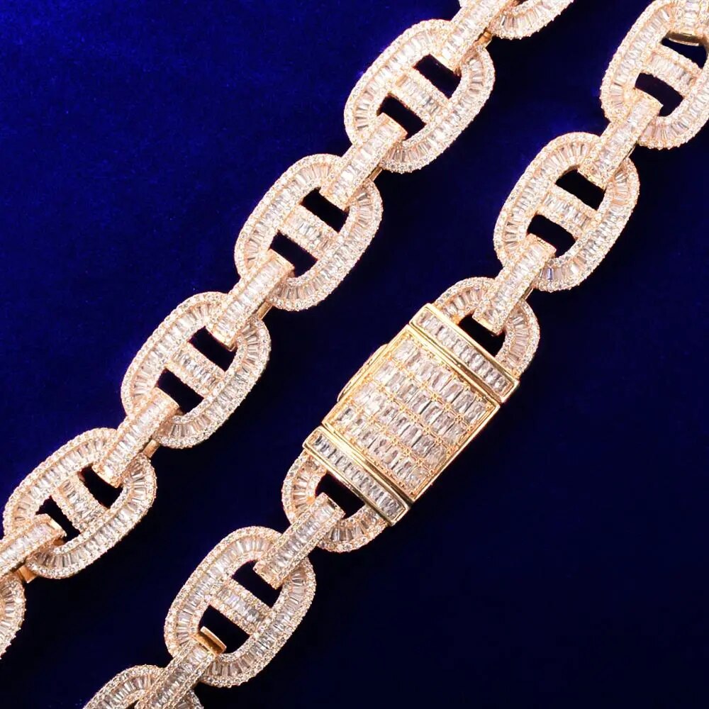 Baguette Zero Cuban Link Chain