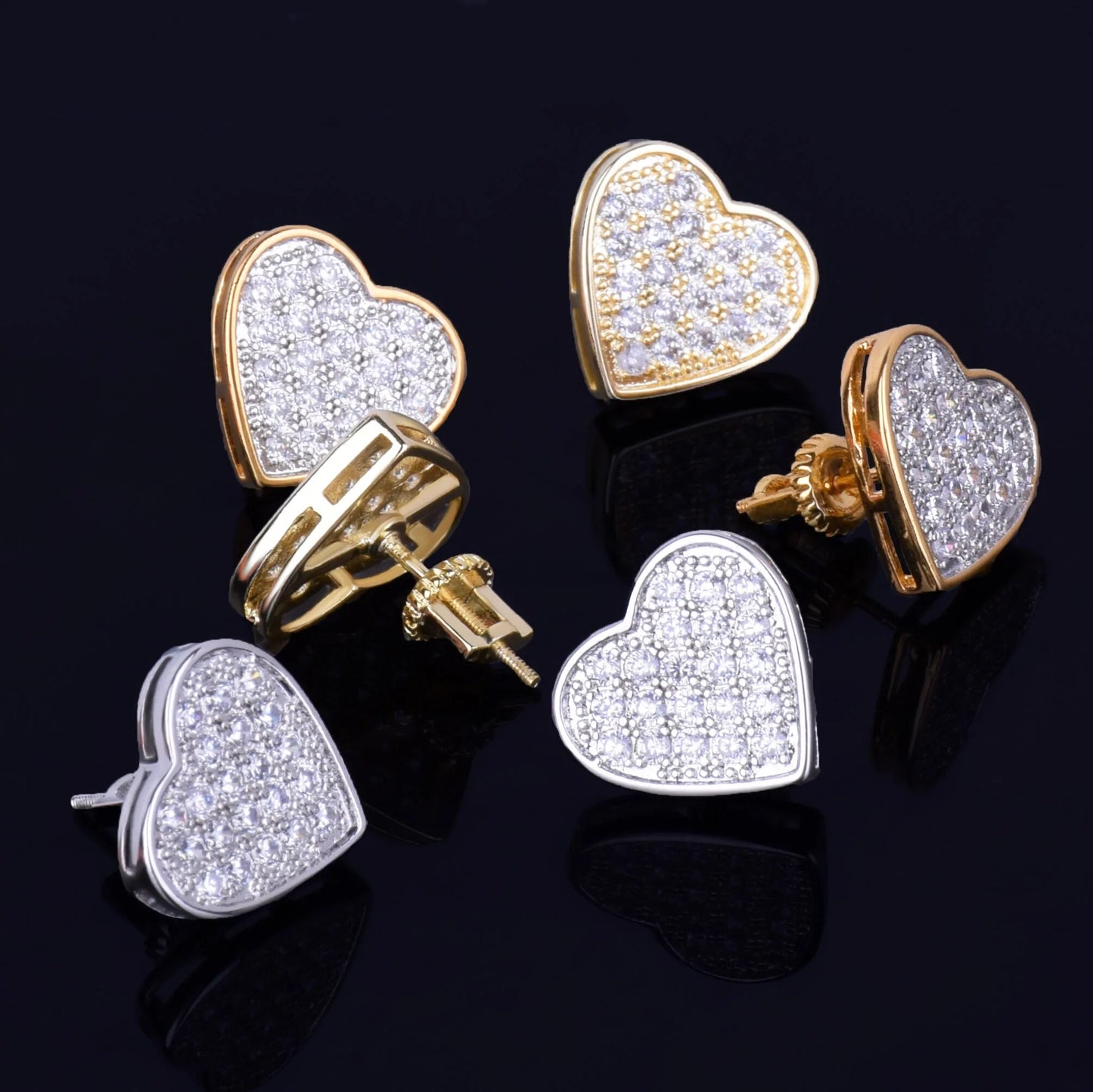 Heart shaped Stud Earring