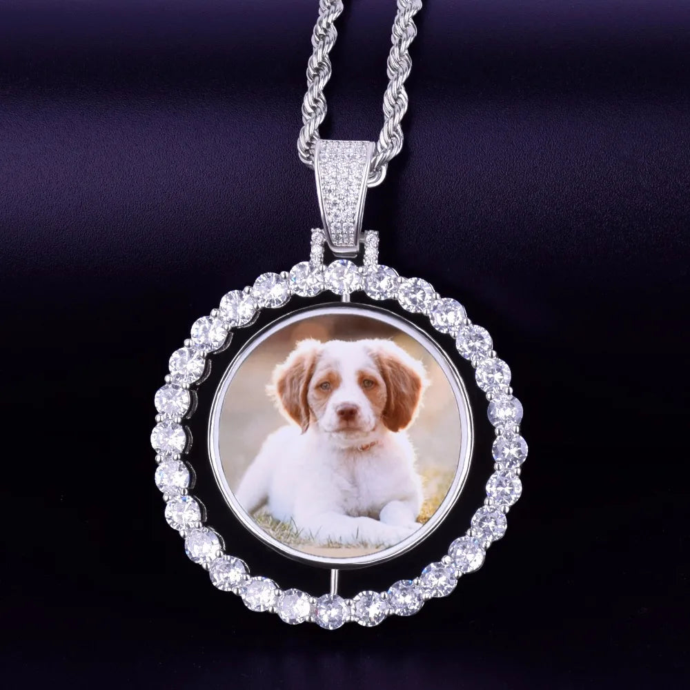 Spinning Double-Sided Custom Photo Pendant