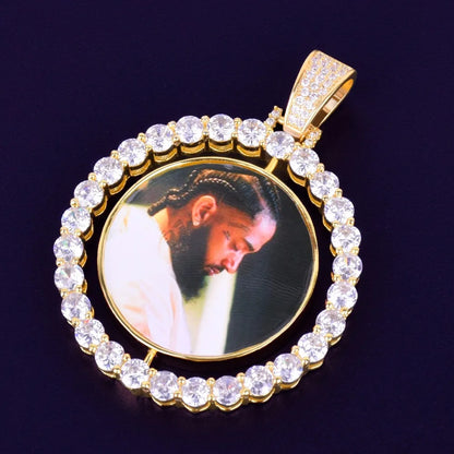 Spinning Double-Sided Custom Photo Pendant