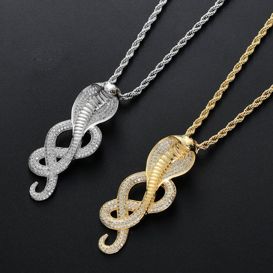 Iced Out Cobra Rope Chain Bundle