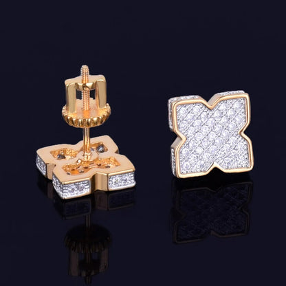 X Shape Stud Earring