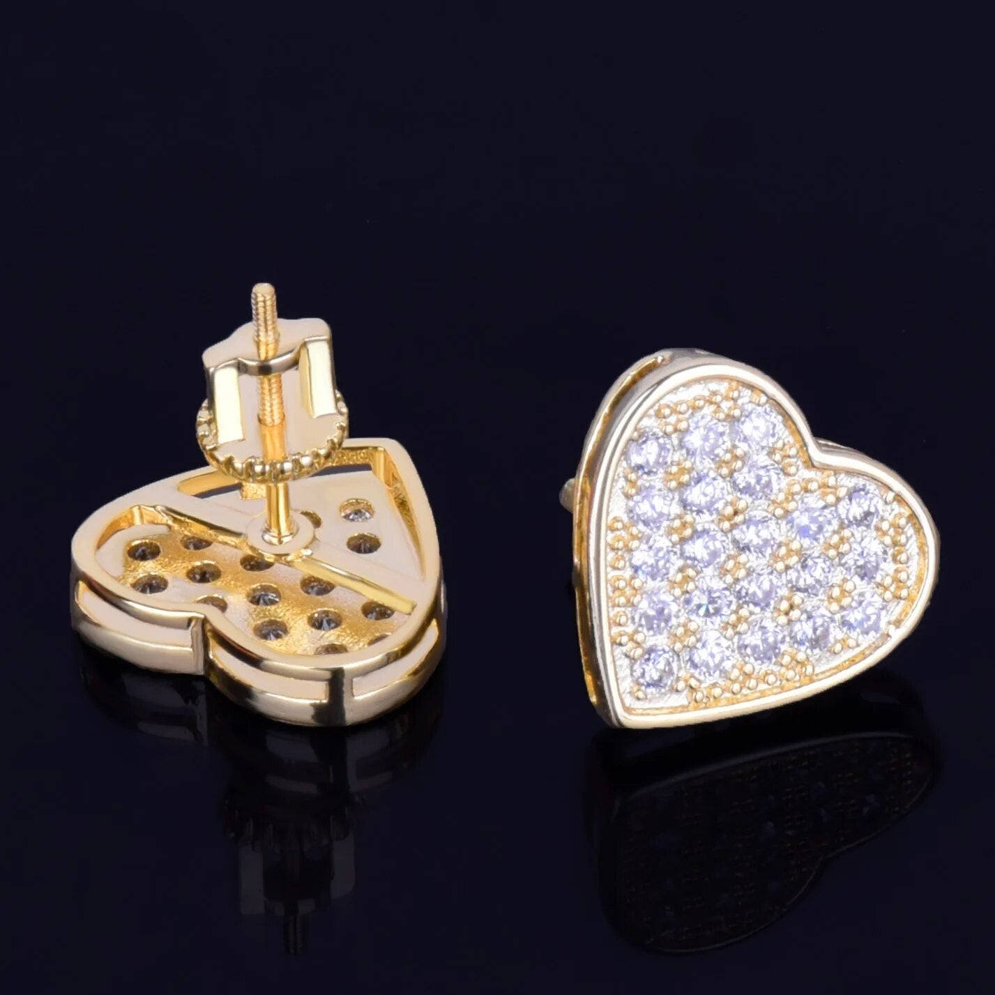 Heart shaped Stud Earring