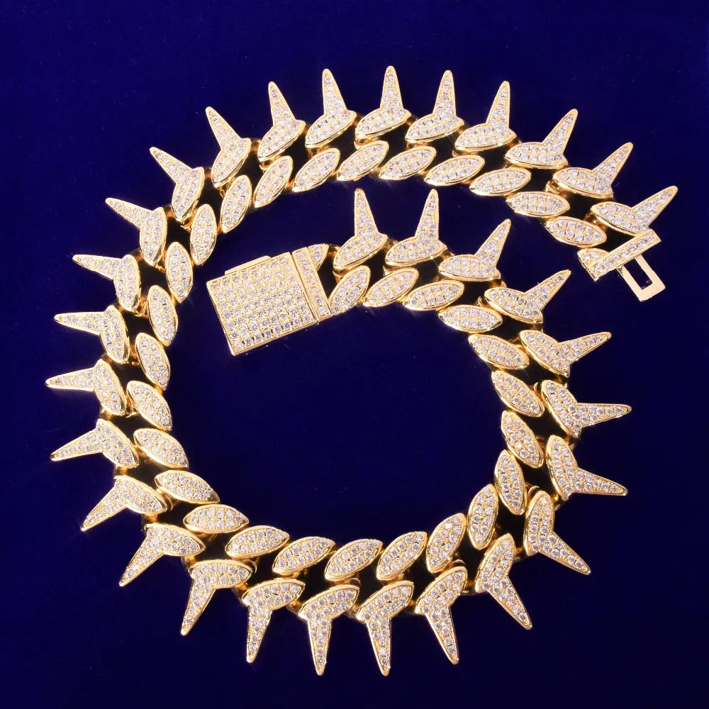 Heavy Spiked Miami Cuban Link Chain