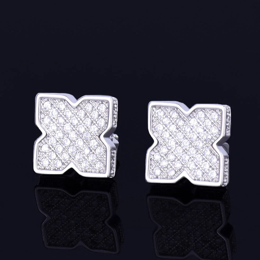 X Shape Stud Earring