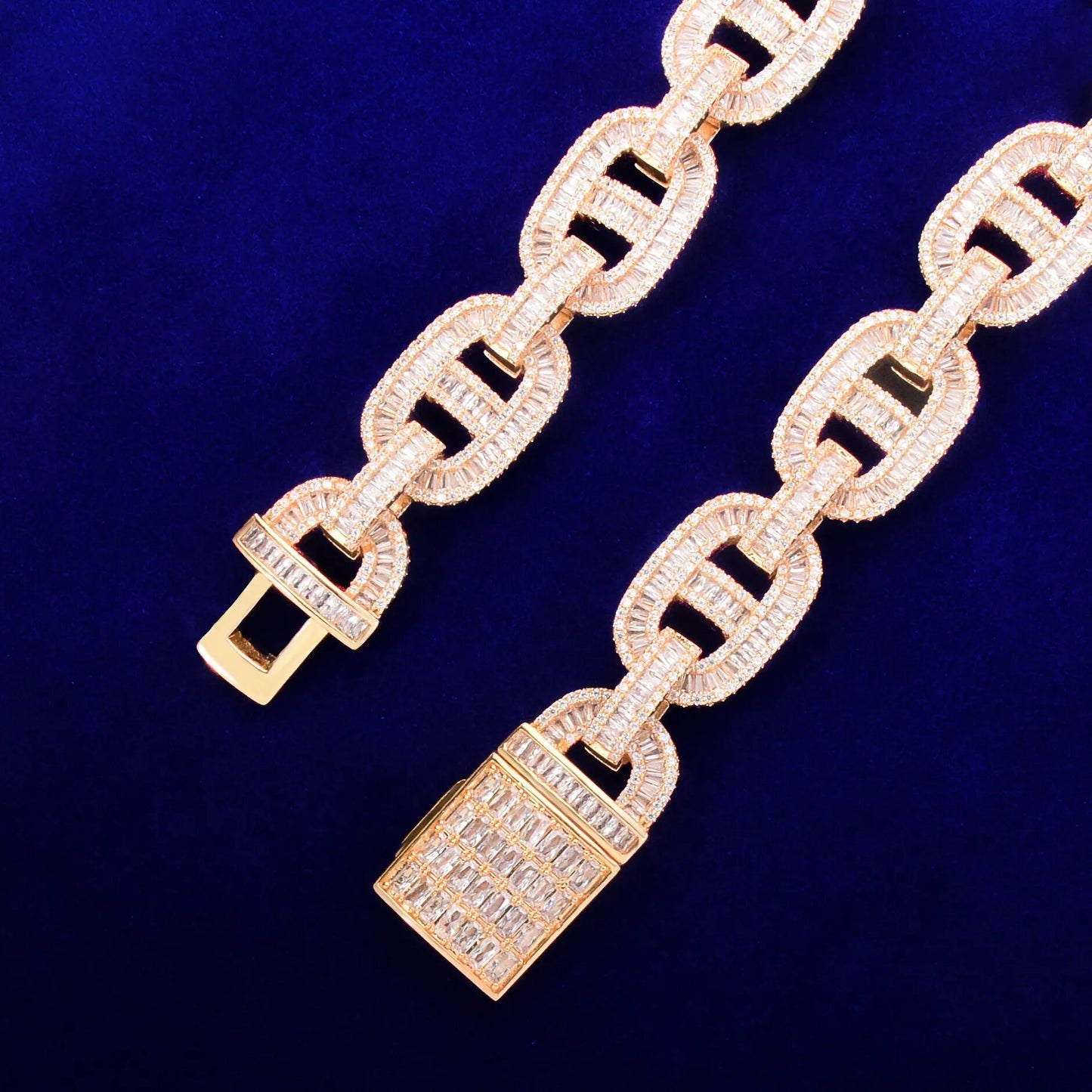 Baguette Zero Cuban Link Chain