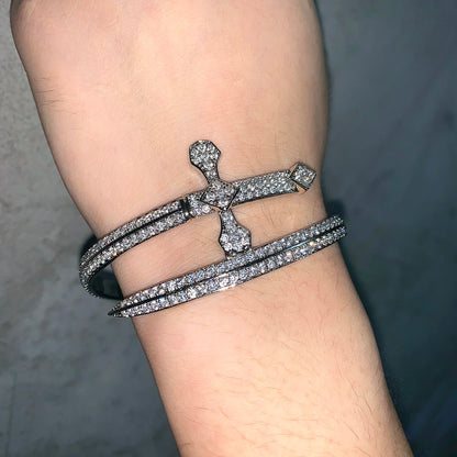 Iced Out Sword Bracelet