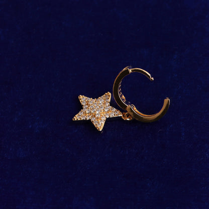 Iced Out Star Earrings