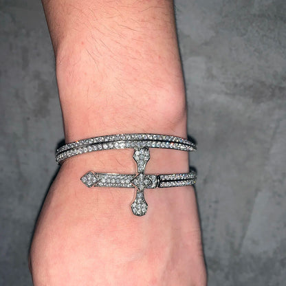 Iced Out Sword Bracelet