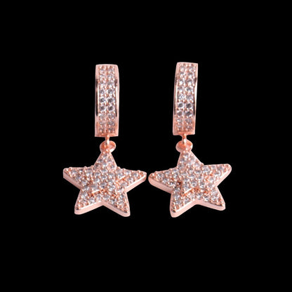 Iced Out Star Earrings